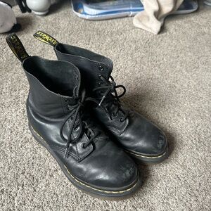 Doc Marten’s 6” Black Leather Lace-Up Boots